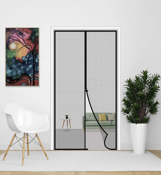 Magnetic Mosquito automatically closing Net for Door | Mosquito Curtain for All Door Types & Sizes | Auto-Closing Insect Screen to Keep Mosquito Out