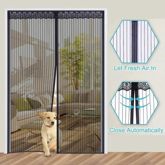 Magnetic Mosquito automatically closing Net for Door | Mosquito Curtain for All Door Types & Sizes | Auto-Closing Insect Screen to Keep Mosquito Out