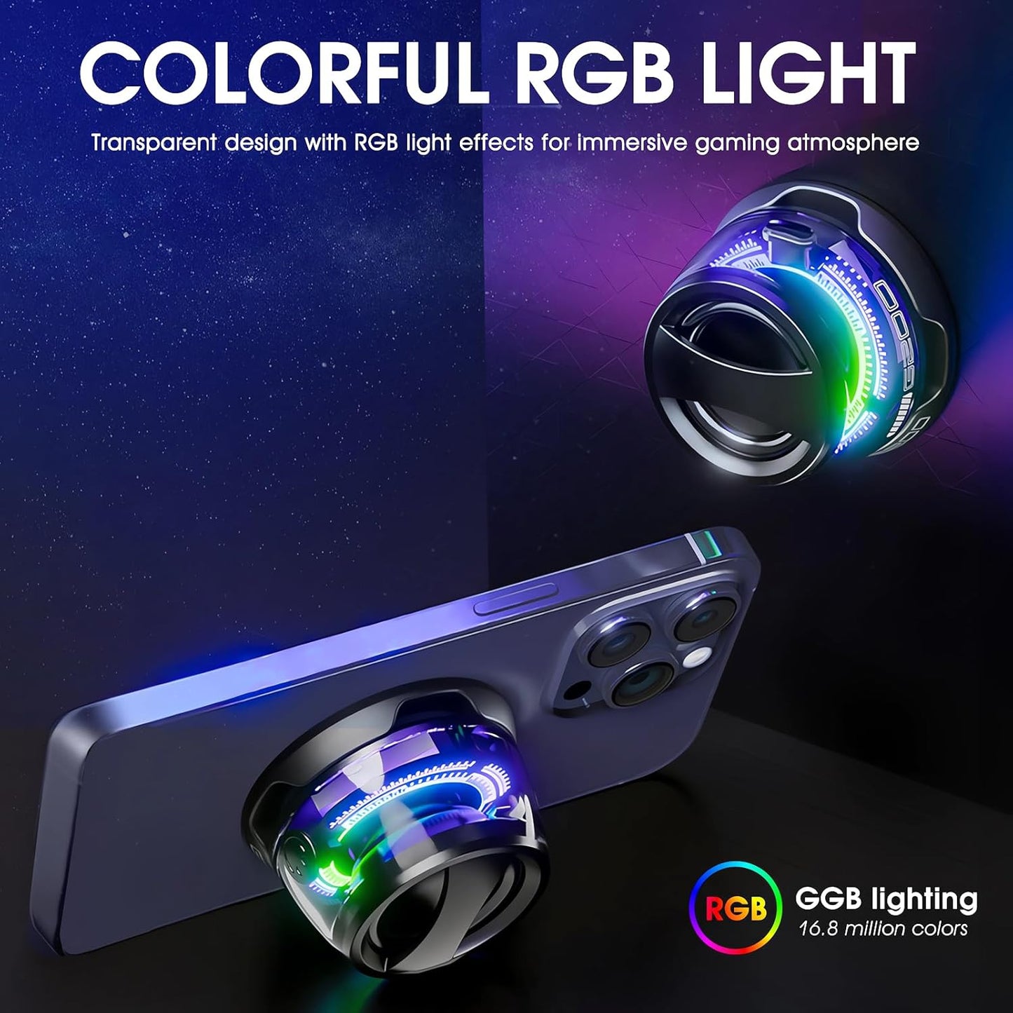 Portable Magnetic Bluetooth Speaker with Stunning RGB & Strong Magnet Mount. Compatible with all Mobile Phones