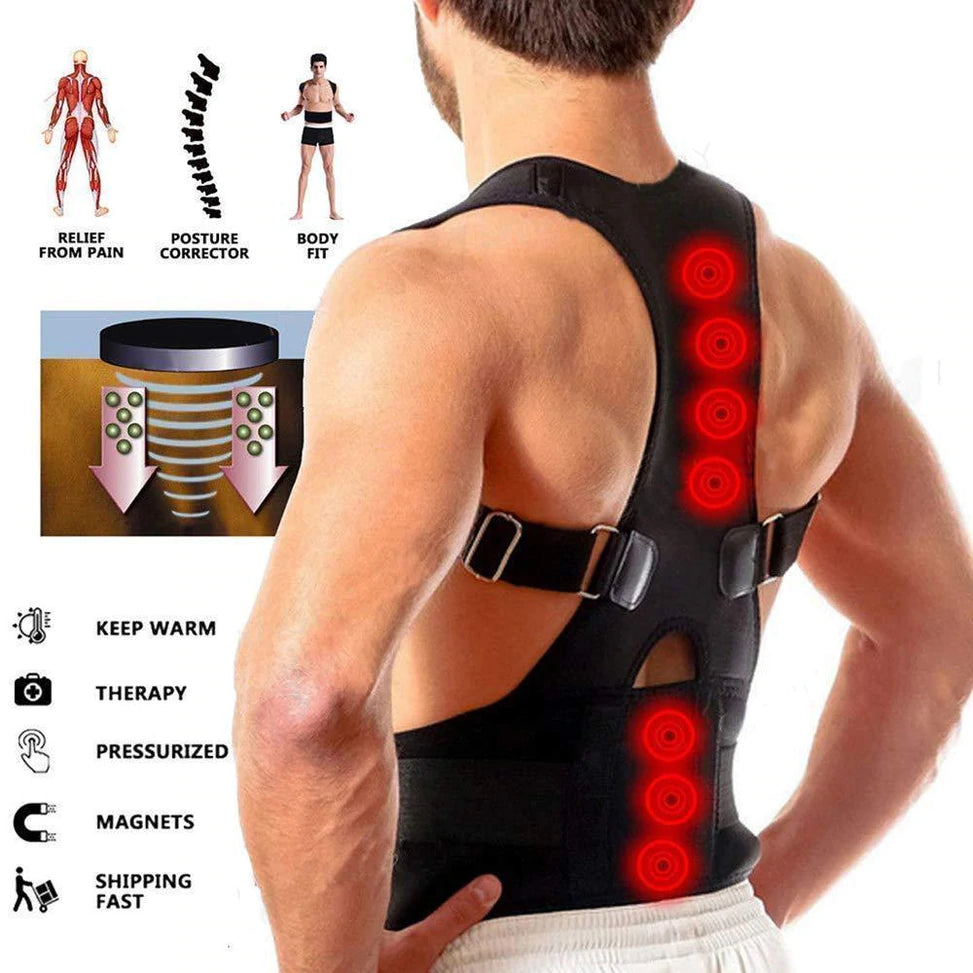 Posture Corrector for Men & Women -Back Brace Provides Pain Relief for Neck, Back, and Shoulders - Universal Free Size