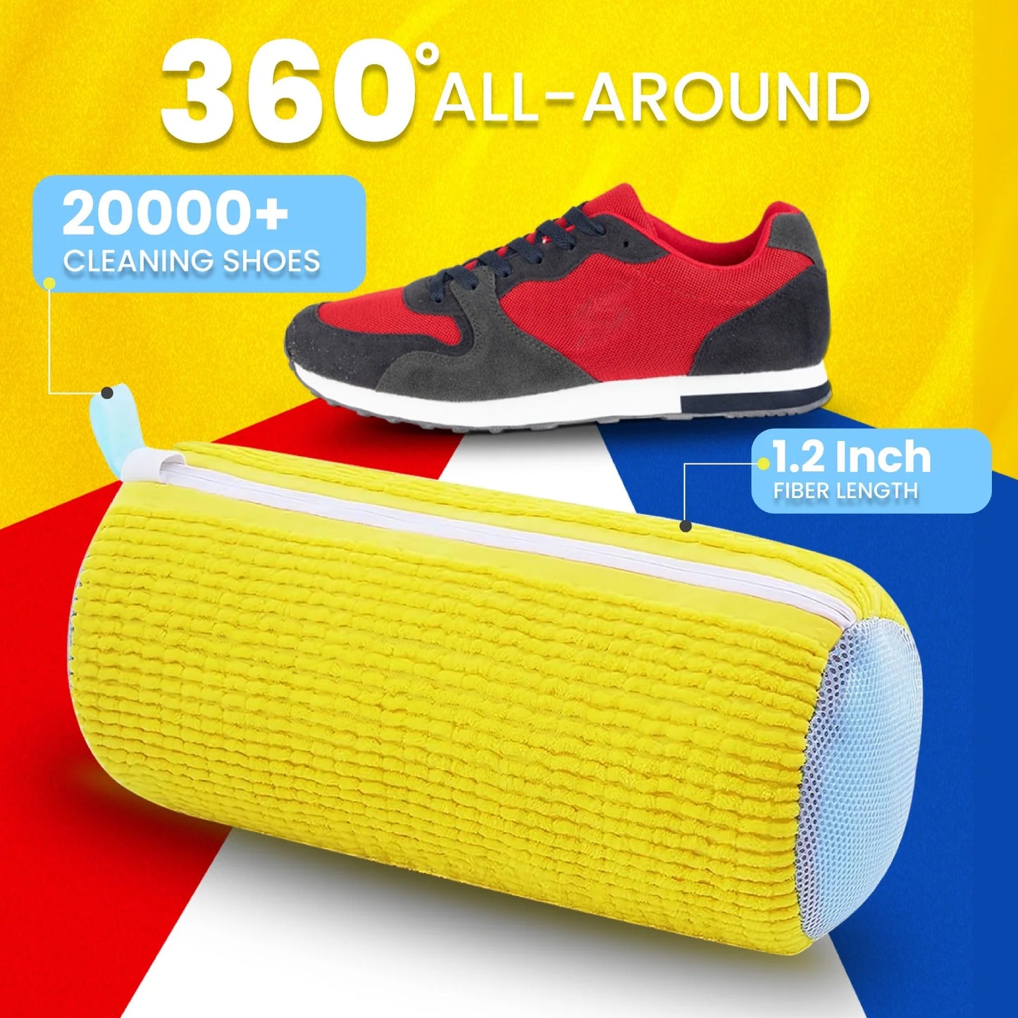 Deep Cleaning Reusable Shoe Washing Bag - Safe for Machine & Shoes