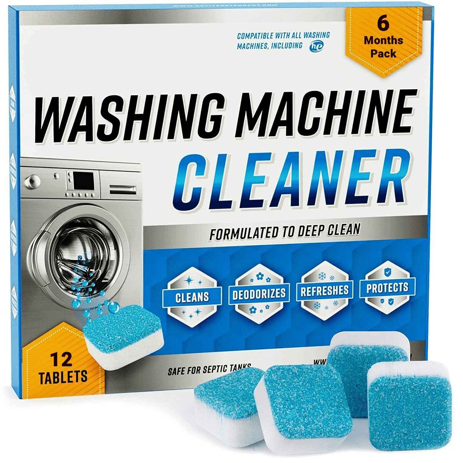 Washing Machine Deep Cleaner Tablet to Clean Washing Machine and Make it Bacteria Free