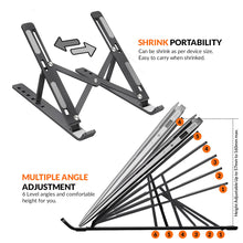 Load image into Gallery viewer, Foldable Laptop Stand With Built-in Foldable Legs Multiple Height Adjustments
