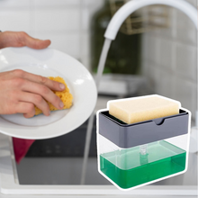 Load image into Gallery viewer, 2 in 1 Liquid Soap Dispenser &amp; Sponge Holder – with Free Sponge
