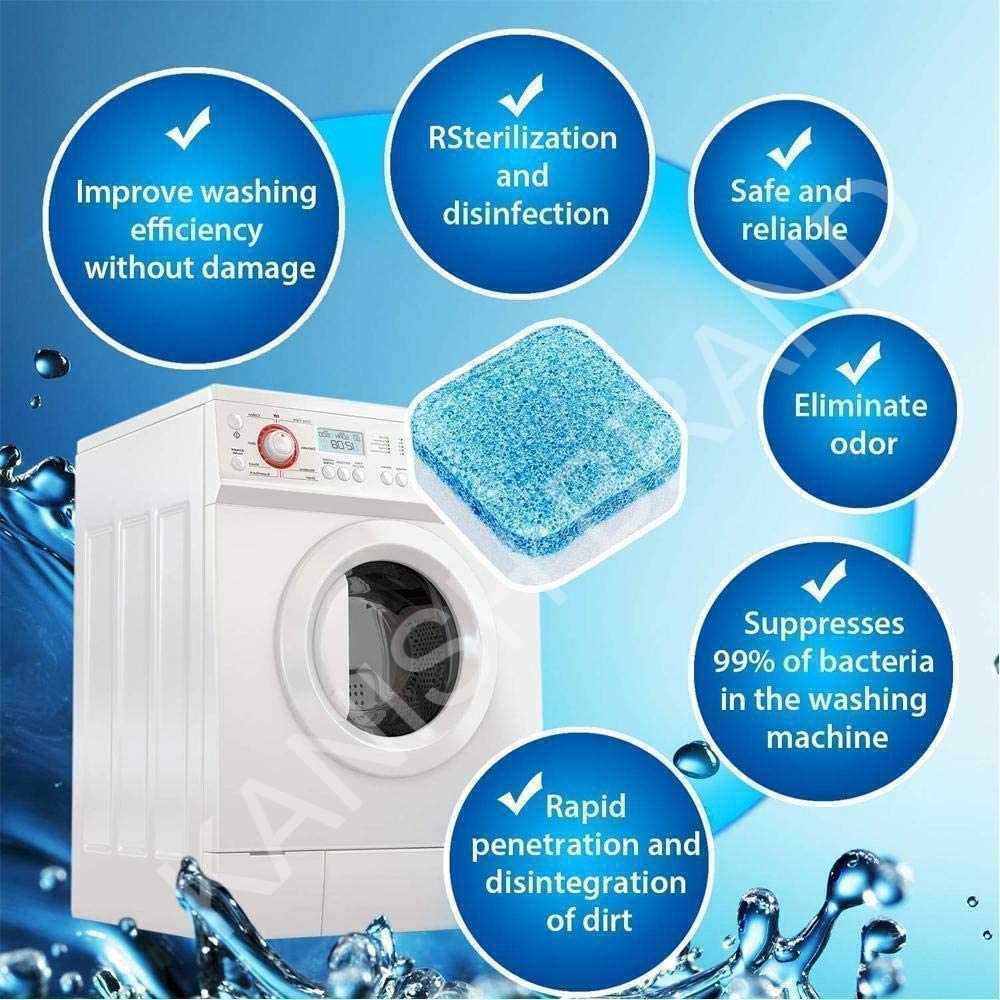 Washing Machine Deep Cleaner Tablet to Clean Washing Machine and Make it Bacteria Free