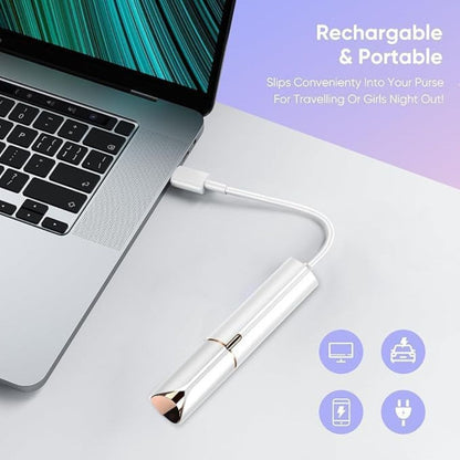 Rechargeable Facial Hair Remover – Gentle, Painless,Precision Shaver & Travel-Friendly for Women
