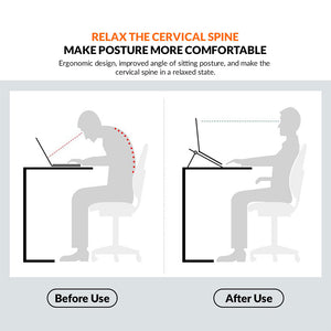 Foldable Laptop Stand With Built-in Foldable Legs Multiple Height Adjustments