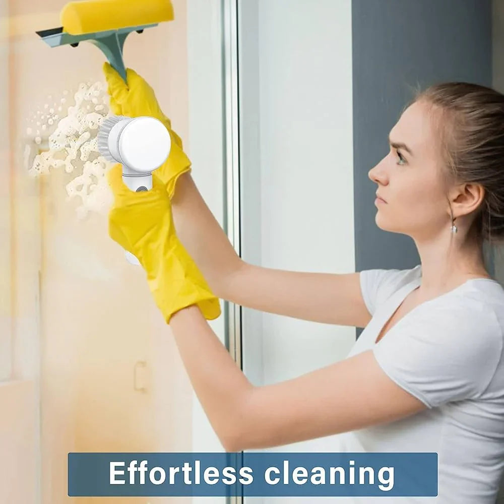 5-in-1 Powerful Electric Spin Scrubber | Powerful Cordless Cleaning Brush for Bathroom, Kitchen & More!