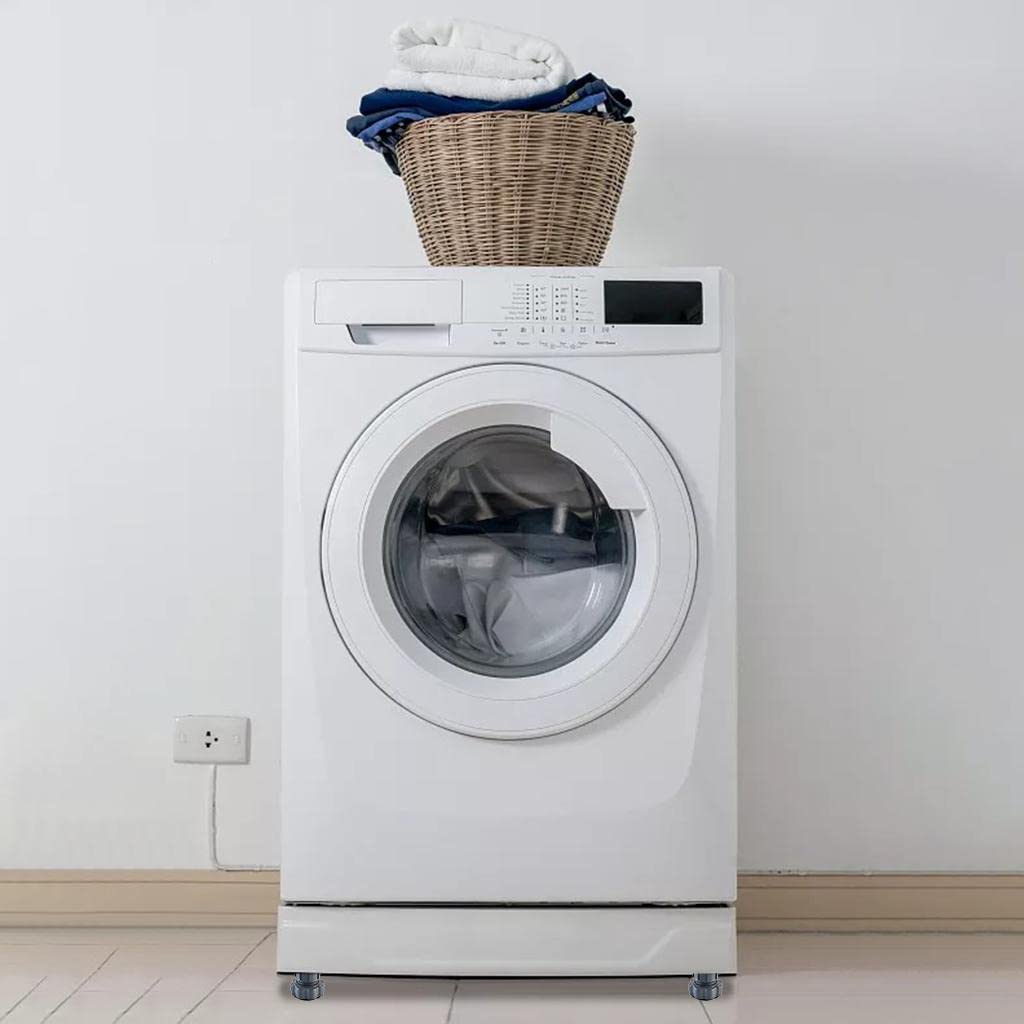 Washing Machine Vibration Pads - Adjustable Dryer Shock & Noise Cancelling Pads, Anti Vibration Pads for Washing Machine Support, Height Adjustment Feet for Refrigerators (4 Pcs Set)