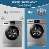 Washing Machine Vibration Pads - Adjustable Dryer Shock & Noise Cancelling Pads, Anti Vibration Pads for Washing Machine Support, Height Adjustment Feet for Refrigerators (4 Pcs Set)