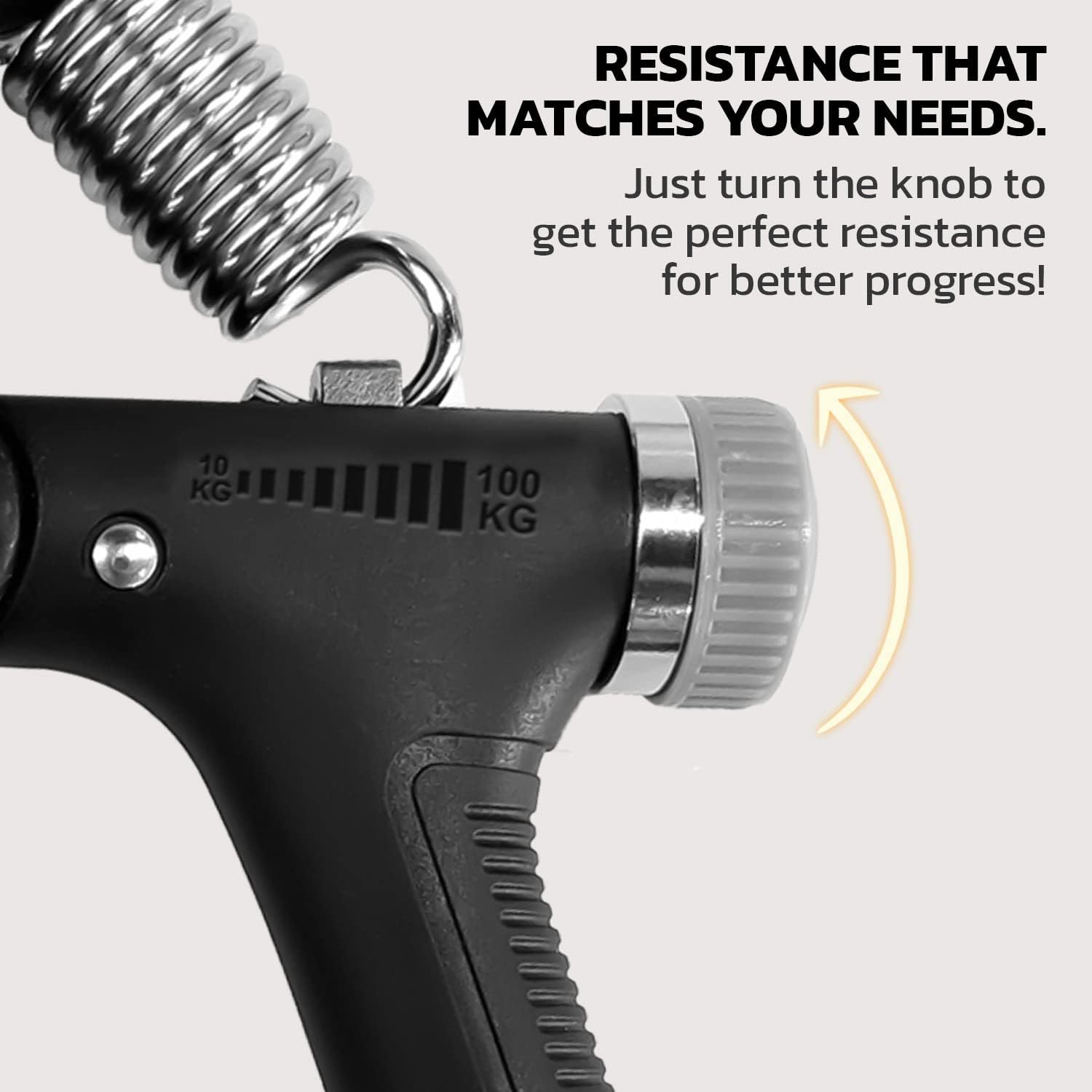Adjustable Hand Grip Strengthener with Digital Counter Boost Your Forearm, Wrist & Hand Strength with Customizable Resistance - 10 to 100Kgs
