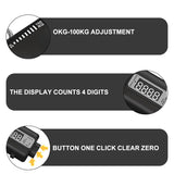 Adjustable Hand Grip Strengthener with Digital Counter Boost Your Forearm, Wrist & Hand Strength with Customizable Resistance - 10 to 100Kgs