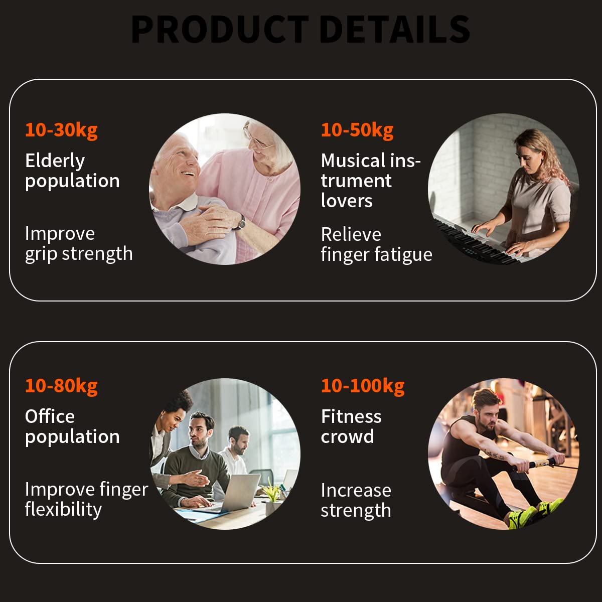 Adjustable Hand Grip Strengthener with Digital Counter Boost Your Forearm, Wrist & Hand Strength with Customizable Resistance - 10 to 100Kgs