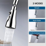 360° Rotatable 3‑mode Tap Extender For Kitchen Sink | Easy Fit, Water‑saving, Splash‑proof | Quick Installation