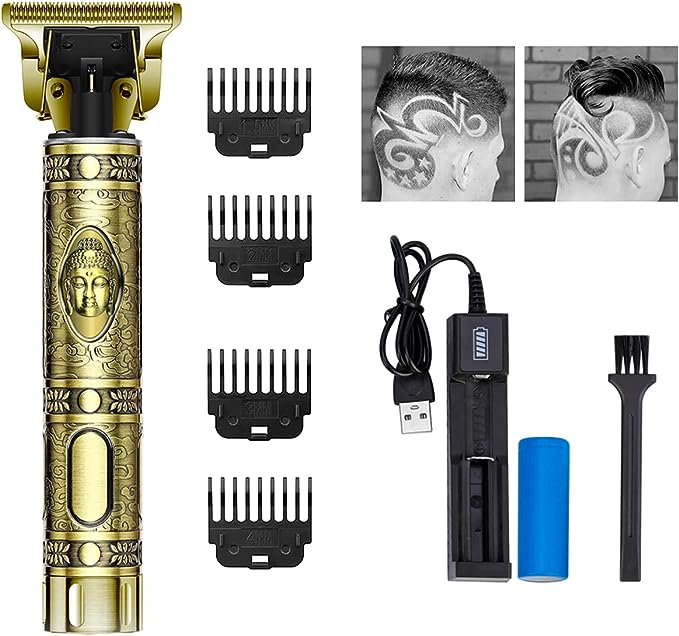 Super Powerful Metal Buddha Trimmer for Men - designed for both hair shaving and precise beard trimming. Experience effortless and versatile styling
