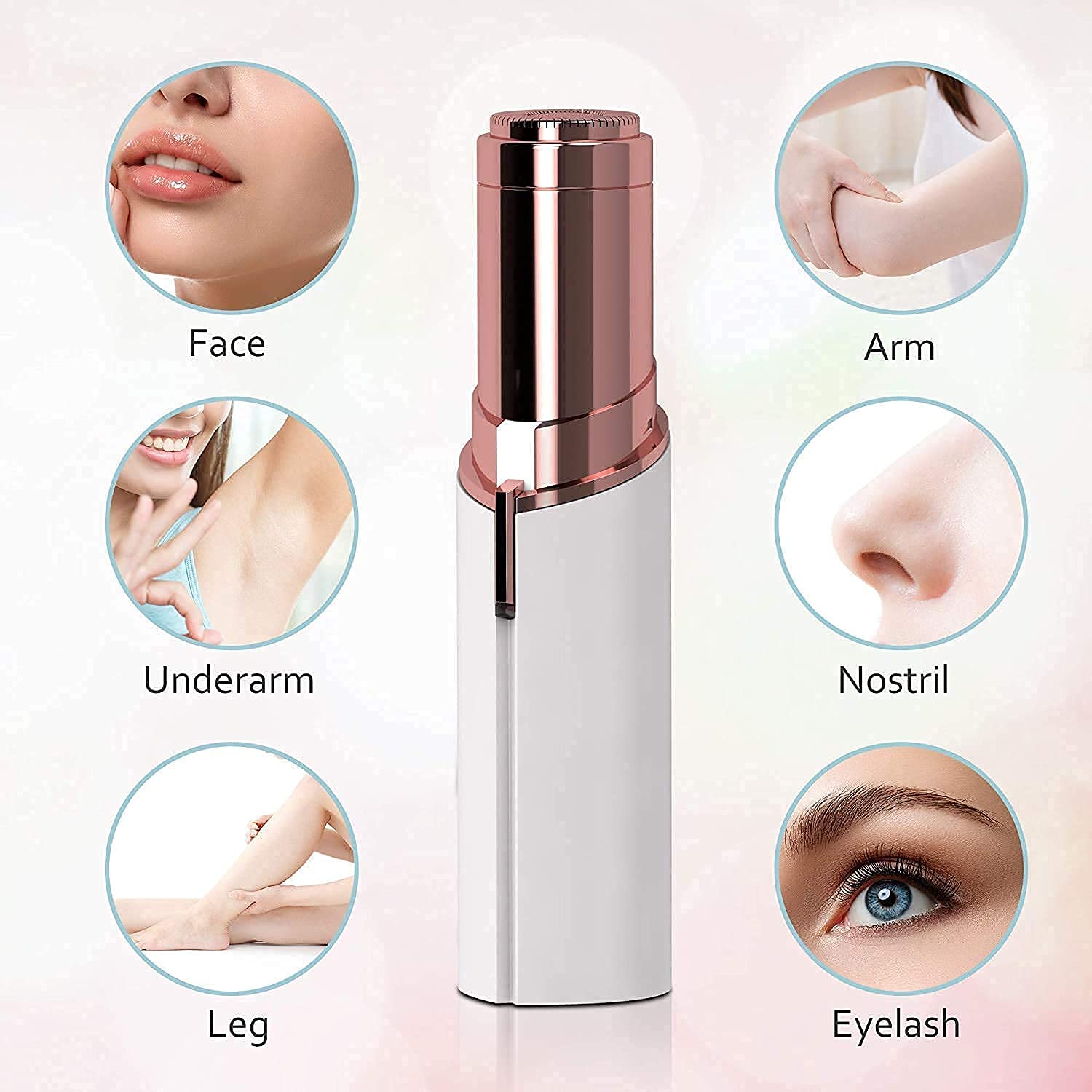 Rechargeable Facial Hair Remover – Gentle, Painless,Precision Shaver & Travel-Friendly for Women