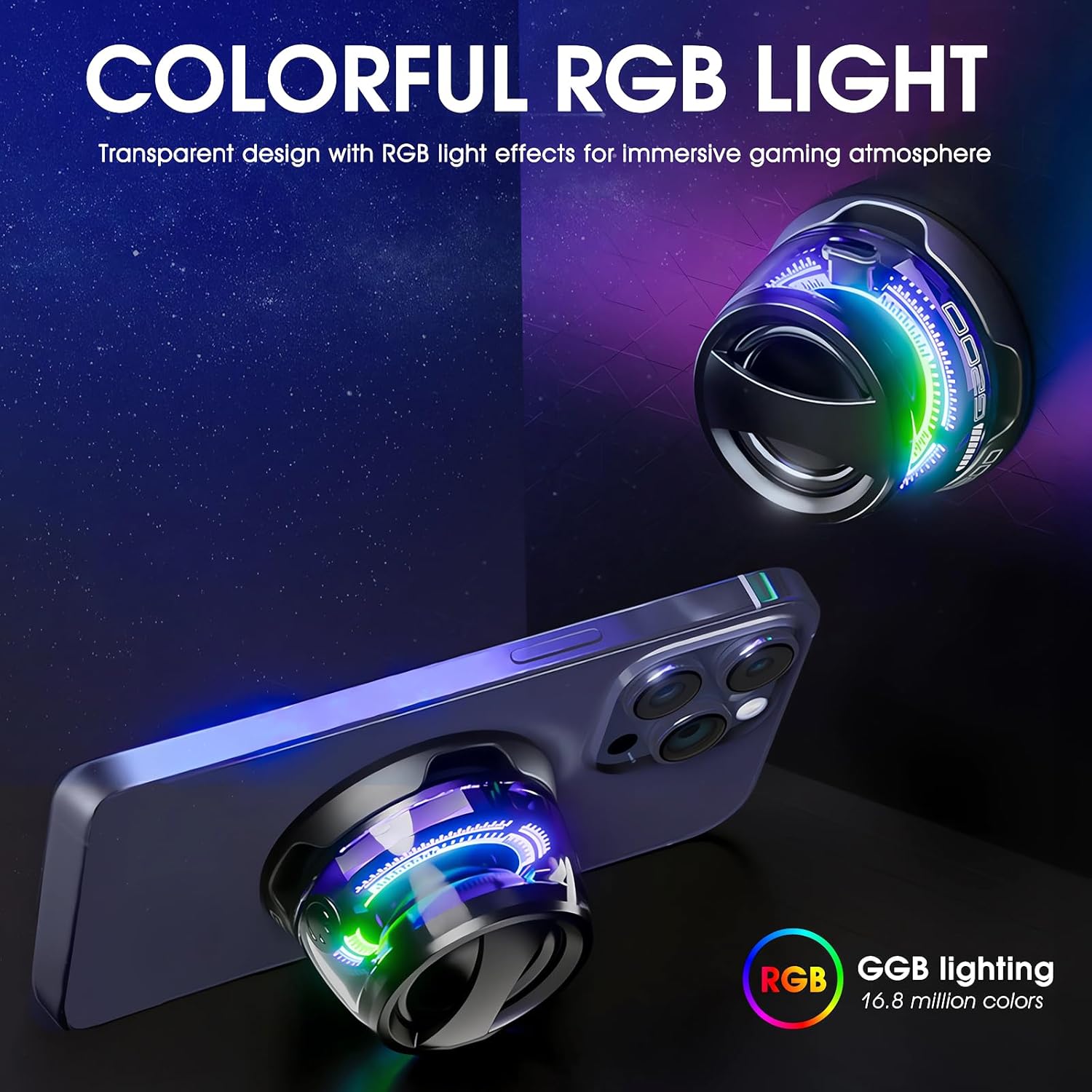 Magnetic  Bluetooth Speaker with Stunning RGB & Strong Magnet Mount. Compatible with all Mobile Phones