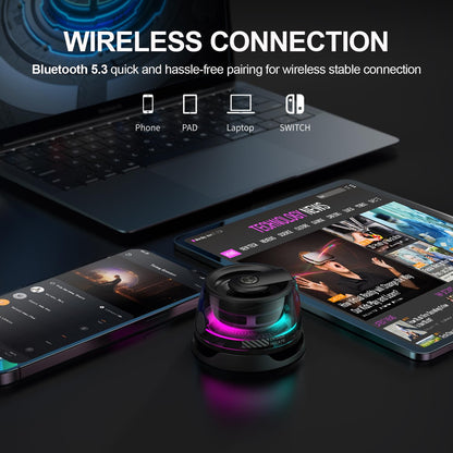 Portable Magnetic  Bluetooth Speaker with Stunning RGB & Strong Magnet Mount. Compatible with all Mobile Phones