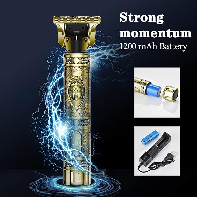 Super Powerful Metal Buddha Trimmer for Men - designed for both hair shaving and precise beard trimming. Experience effortless and versatile styling