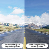 HD Vision Day & Night Unisex Goggles - Anti-Glare, Polarized Sunglasses for Men & Women as Driving Glasses UV Protection for all Bikes & Cars - Pack of 2 Googles