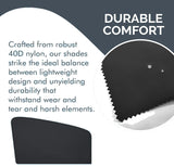 Universal Car Window Pullover Sun Shade Mesh | Heat Insulation | Air Circulation | Prevents Dusts and Insects | Foldable | Protects from The Sun| Fits All (99%) Cars -  The Ultimate Sun Shade (Pack of 4)