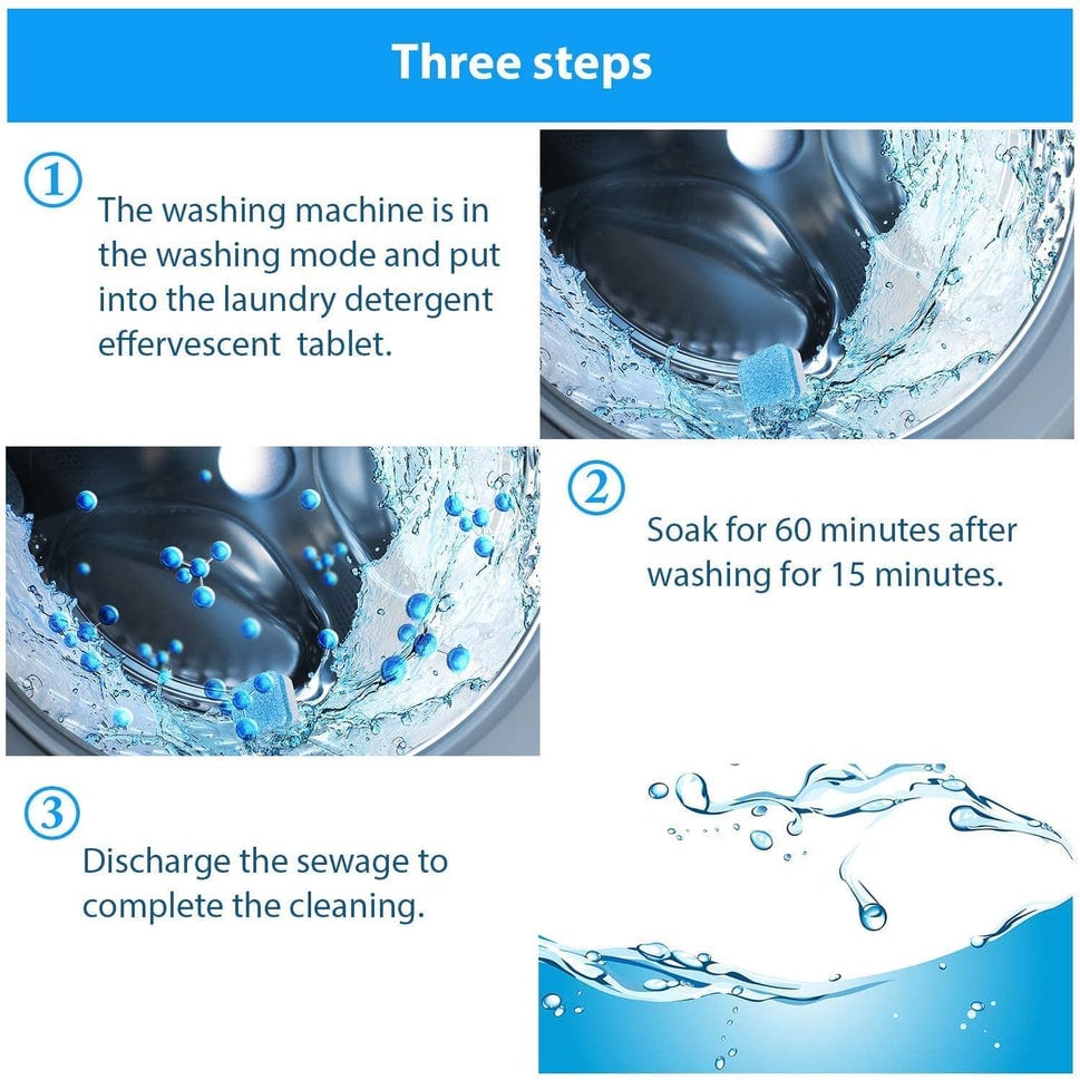Washing Machine Deep Cleaner Tablet to Clean Washing Machine and Make it Bacteria Free