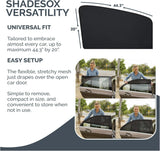 Universal Car Window Pullover Sun Shade Mesh | Heat Insulation | Air Circulation | Prevents Dusts and Insects | Foldable | Protects from The Sun| Fits All (99%) Cars -  The Ultimate Sun Shade (Pack of 4)