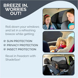 Universal Car Window Pullover Sun Shade Mesh | Heat Insulation | Air Circulation | Prevents Dusts and Insects | Foldable | Protects from The Sun| Fits All (99%) Cars -  The Ultimate Sun Shade (Pack of 4)