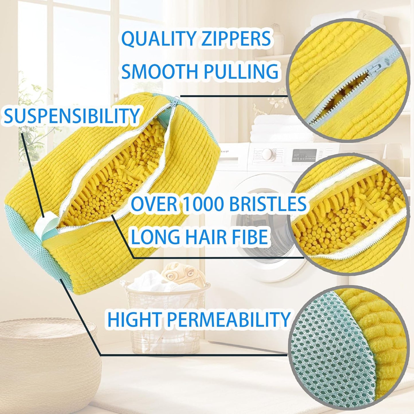 Deep Cleaning Reusable Shoe Washing Bag - Safe for Machine & Shoes