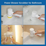 5-in-1 Powerful Electric Spin Scrubber | Powerful Cordless Cleaning Brush for Bathroom, Kitchen & More!