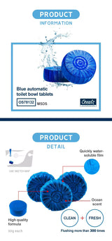 Automatic Blue Bubble Toilet  Cleaner - Buy 1 Get 1 Free