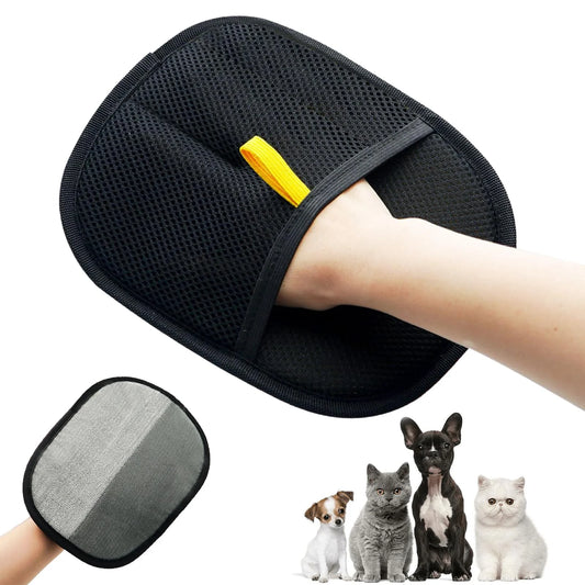 Electrostatic Pet Hair Cleaning Gloves – Remove Hair from Pets, Clothes & Furniture Easily