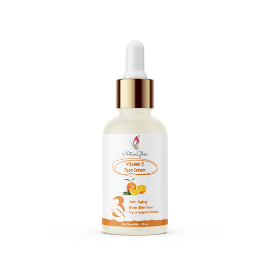 NatureGhar Vitamin C Face Serum For All Skin Types | Anti Aging | Hyperpigmentation | Even Skin Tone | Daily Glow - Pack Of 2(30ml*2)