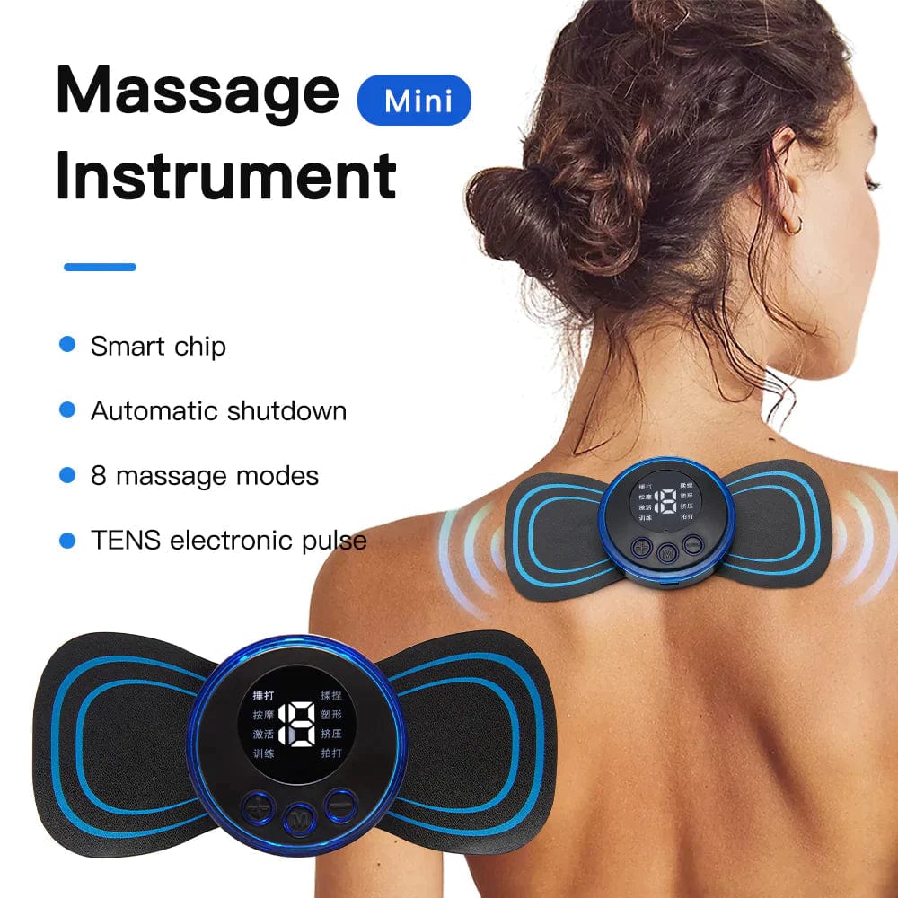 Mini Massager with 8 Modes and 19 Strength Levels, Rechargeable Electric Massager for Shoulder, Arms, Legs, Back Pain for Men and Women