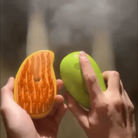 Steam Pet Brush with Unique Spray Function for your Dogs & cats for their healthy coat