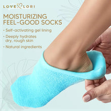 Load image into Gallery viewer, Moisturizing Silicone Spa Gel Socks For both Women &amp; Men - Repairing Dry Feet, Cracked Heel and Softening Rough Skin, Calluses - Pair of 2 Socks
