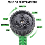 7 Pattern Garden Hose Nozzle Water Spray Gun with Valve Control for Gardening | Watering Plants | Wash Car, Bike, Lawn