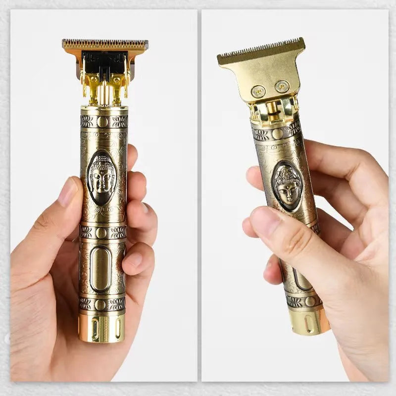 Super Powerful Metal Buddha Trimmer for Men - designed for both hair shaving and precise beard trimming. Experience effortless and versatile styling